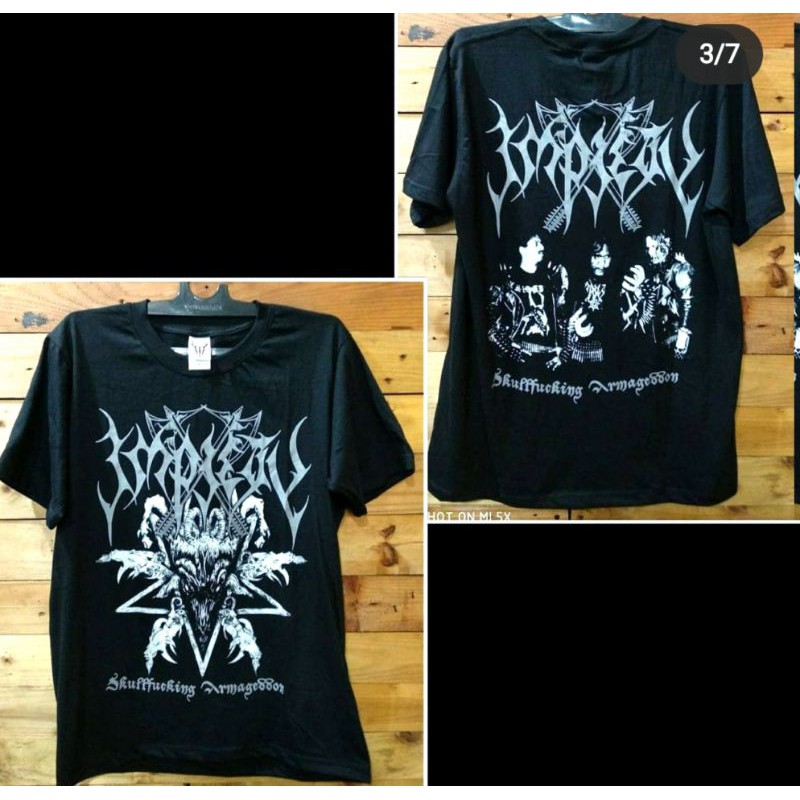 XTAB DISTRO kaos / kaos band IMPIETY - BLACK METAL Baju Tshirt