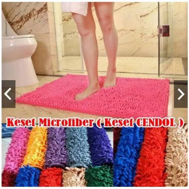 BOLEH PILIH MOTIF KESET CENDOL  MICROFIBER BINTIK ALAS ANTI SLIP ORIGINAL