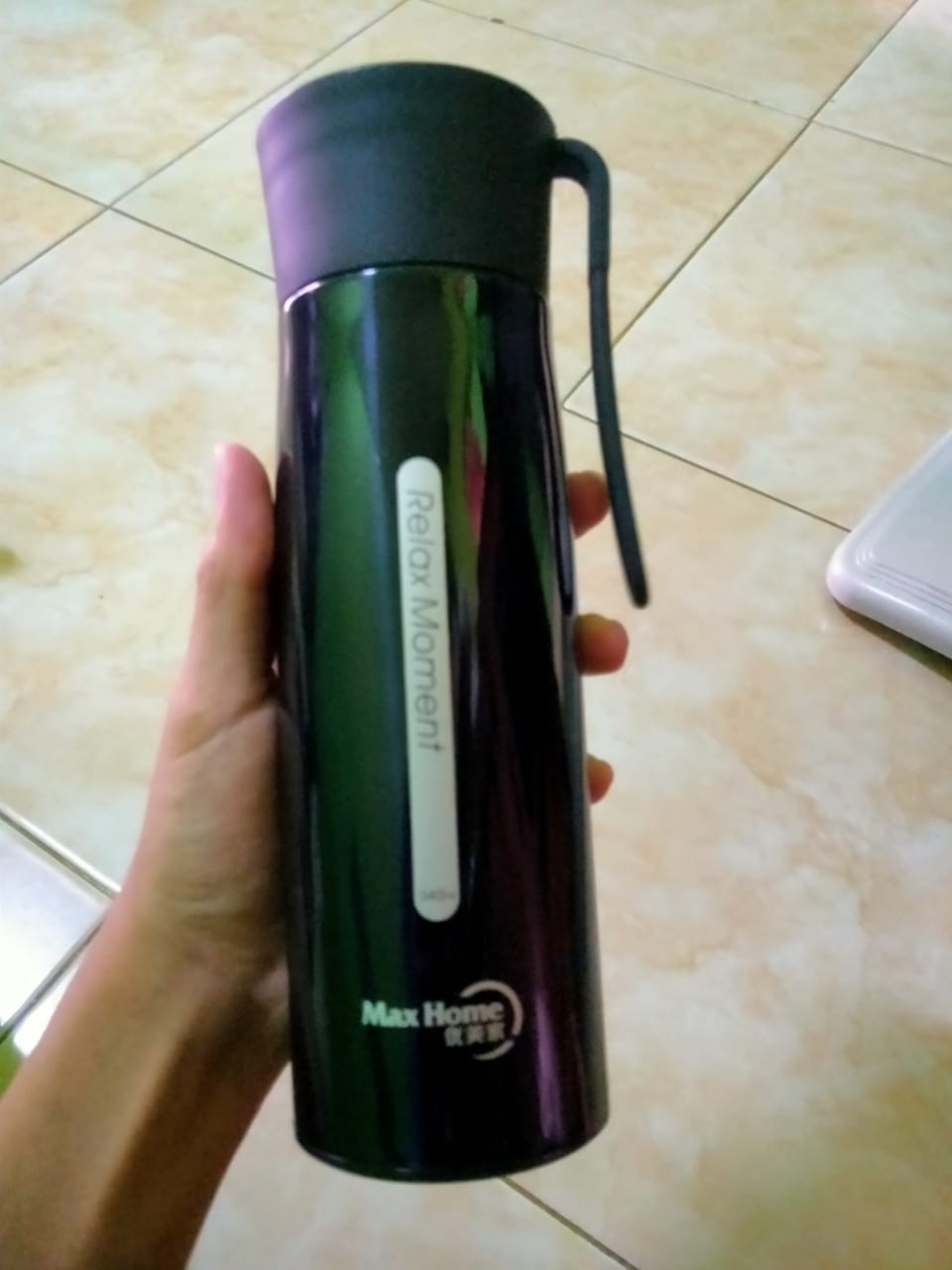 Botol Minum - Thermos Maxhome Hc8083 Stainlees Vacuum Flask 340ml // Botol Thermos Tahan Panas