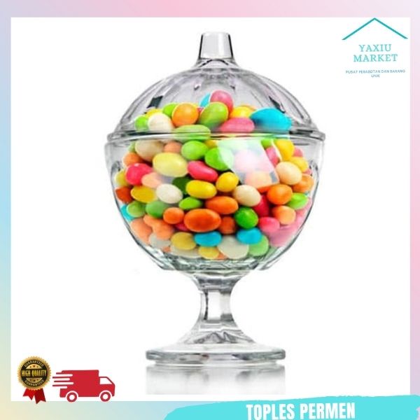 TOPLES Permen Kaca KIMGLASS BENTUK ICE CRIM toples serbaguna