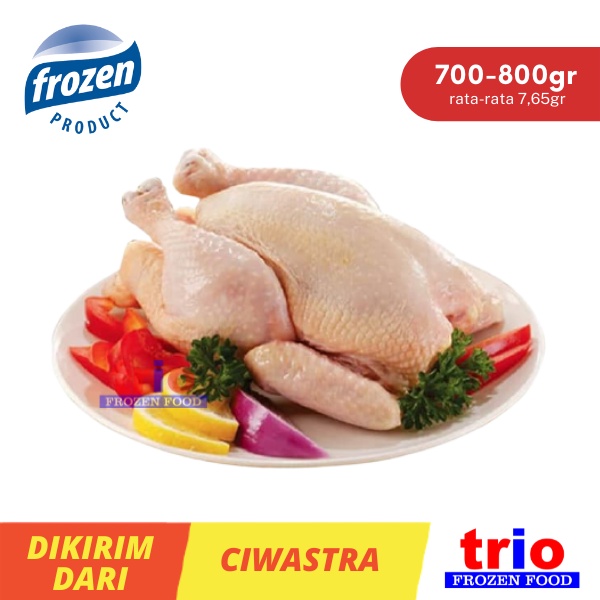 Ayam karkas broiler utuh 700-800gr