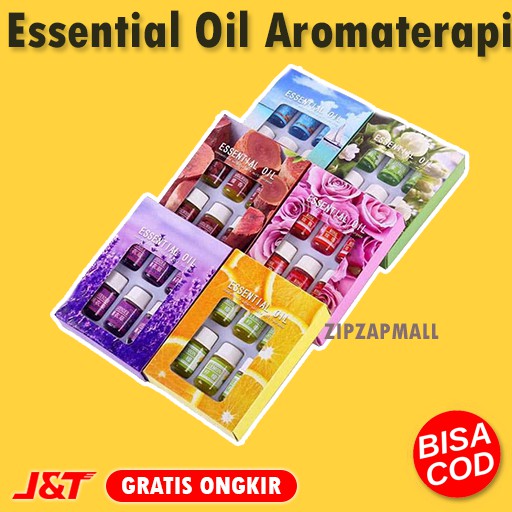 Oil Aromatherapy Diffusers Minyak Esensial 3ml x 6 PCS - Minyak Angin Aromatherapy Murah Original