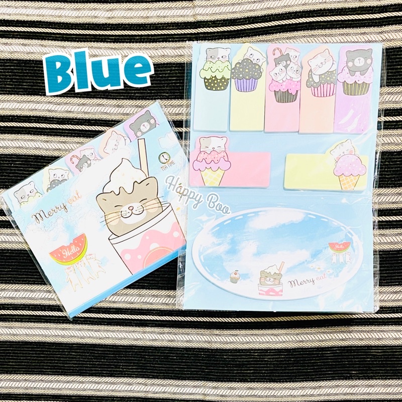 sticky note meow cat sticker notes set kucing meow set besar banyak meow drink memo stick it stiker