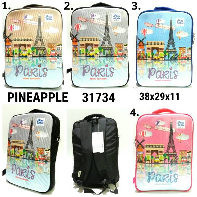 Tas sekolah ransel backpack cewe pineapple 31734 termurah pineapple original