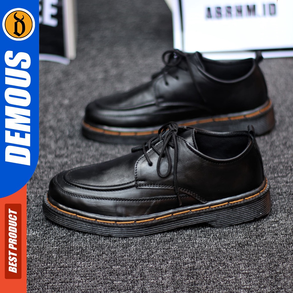 DEMOUS Rukawa - Sepatu Formal Pria Pantofel Kulit Asli