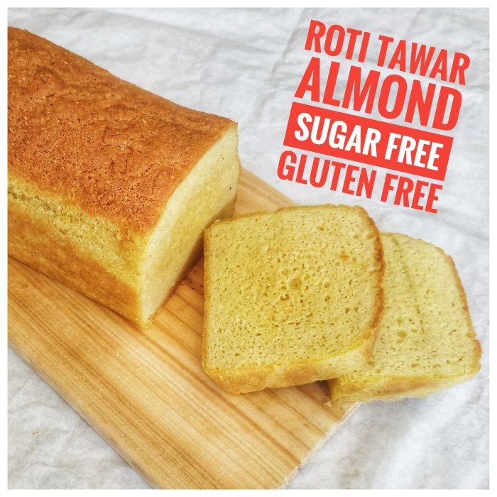 

T20R Keto / Debm / Diabetic Roti Tawar Almond Sugar Free Gluten Free Ht501Gr