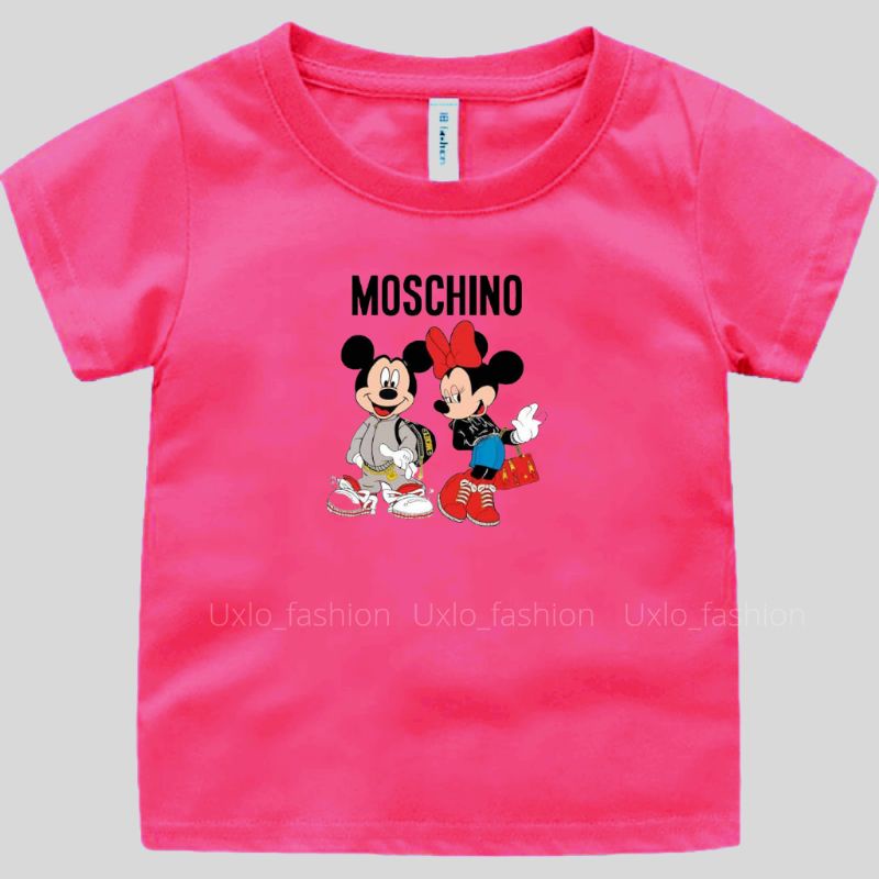 BAJU KAOS ANAK PEREMPUAN CEWEK LENGAN PENDEK MURAH IDEAL UMUR 2 3 4 5 6 7 8 9 TAHUN MOTIF MICKEYMOUSE CUTE UKURAN S M L XL