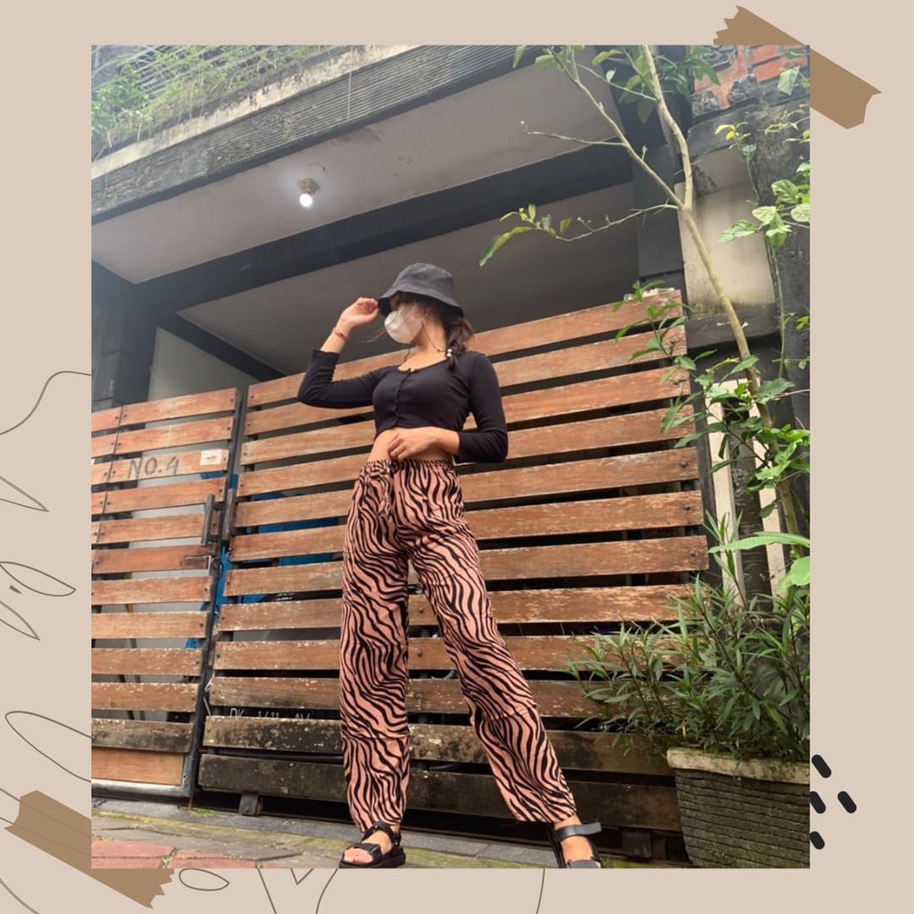 KULOT RAYON PREMIUM MOTIF ZEBRA