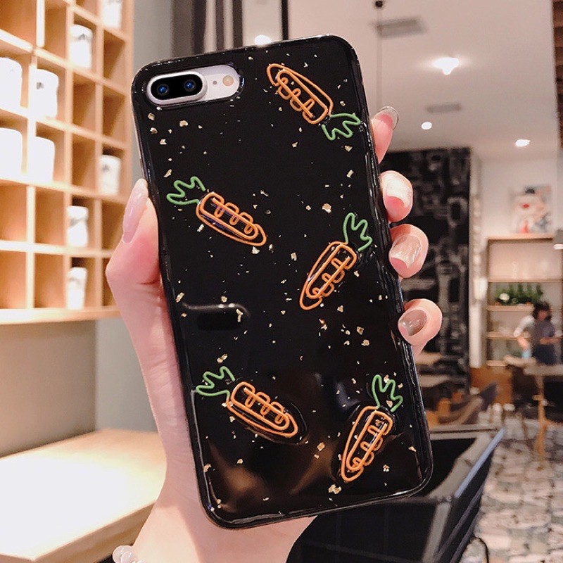 Carrot Case iPhone Oppo Vivo Xiaomi Samsung Realme C12 C15 C11 C3 A53 A21s Reno 5 4 6 7 M21 M31 S21