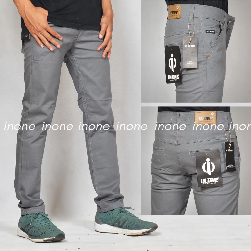 Celana Chino Panjang ORIGINAL IN ONE untuk pria Bahan katun twill sweding premium quality terbaru TERLARIS MURAH