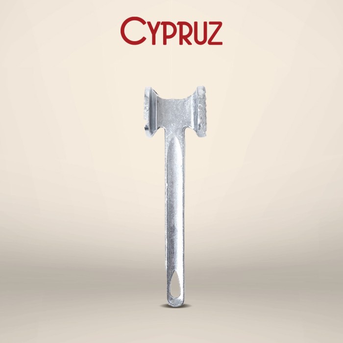 Cypruz Palu Daging Aluminium 4.5x4.5cm