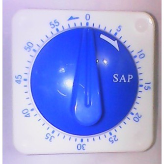 Langsung Order COOKING KITCHEN TIMER Magnet Putih Biru Manual Timer Masak Dapur TERMURAH