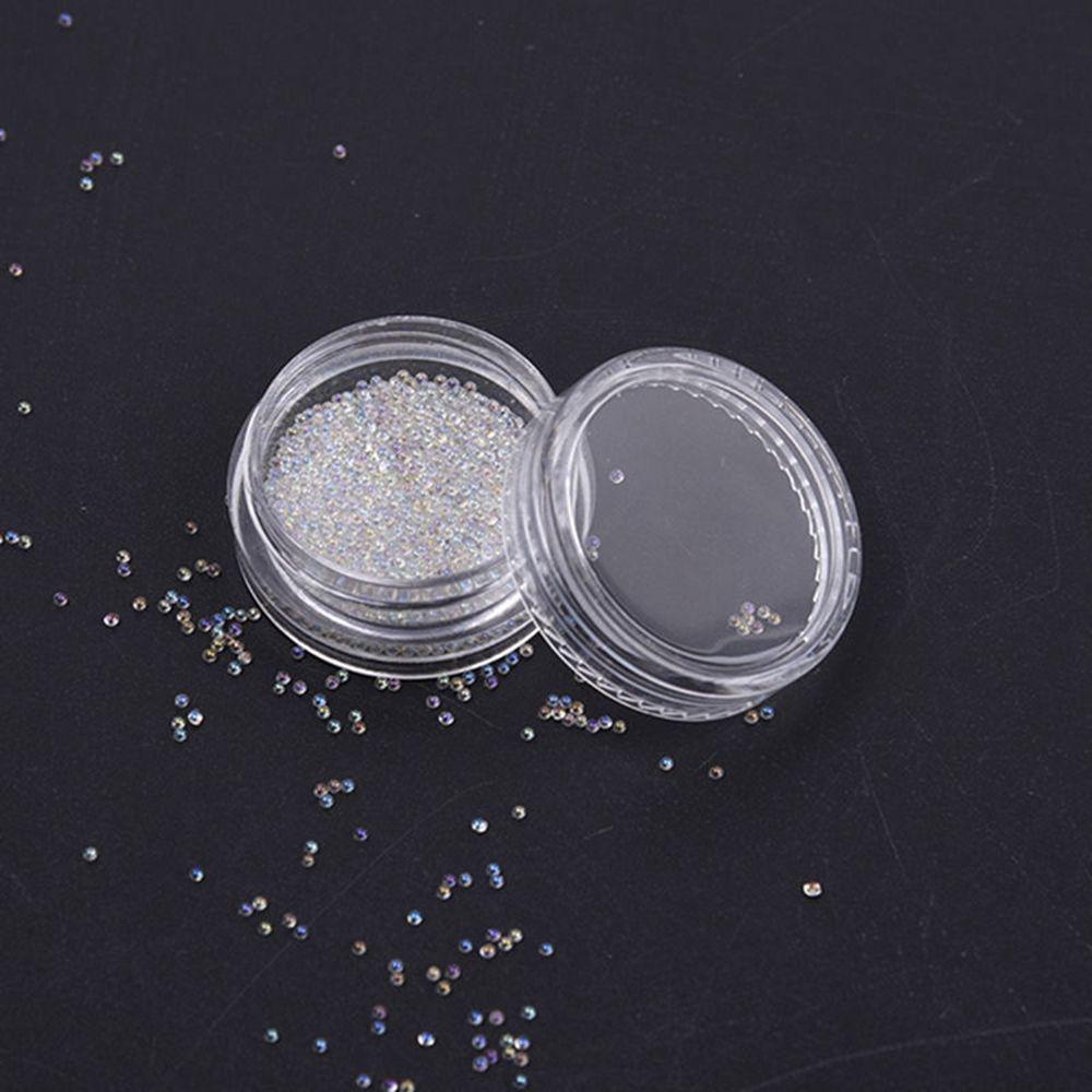 Top 0.6mm Nails Art Beads Hot Sale Transparan Dekorasi AB Kristal