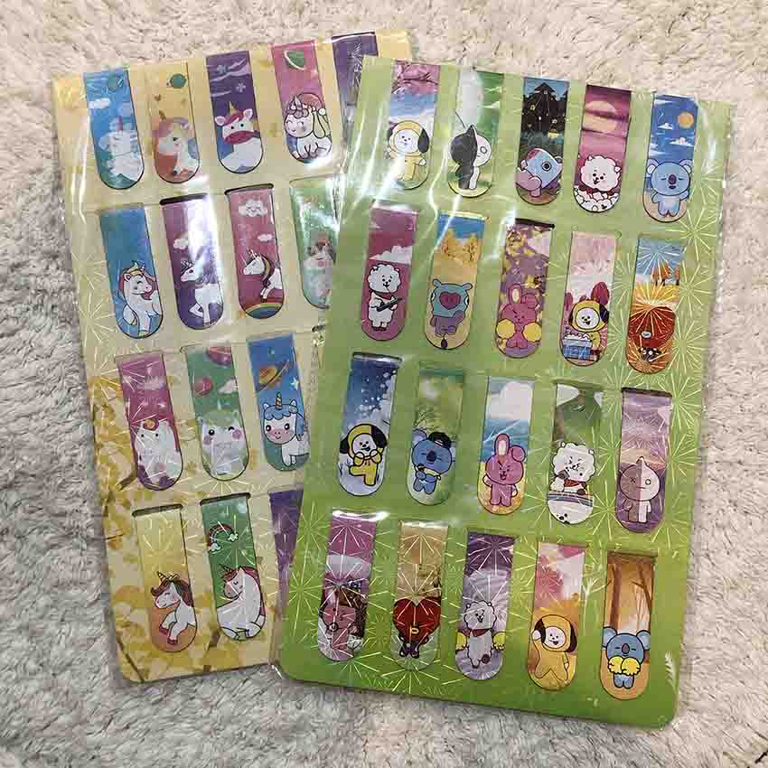 

BTS/ UNICORN/ PRINESS / FROZEN BOOKMARK MAGNET/ PEMBATAS BUKU MAGNET (PCS)