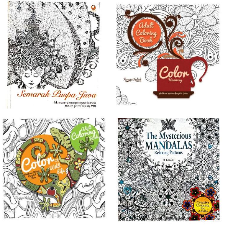 

[KODE YCJAJ] BUKU MEWARNAI ANTI STRESS UNTUK DEWASA