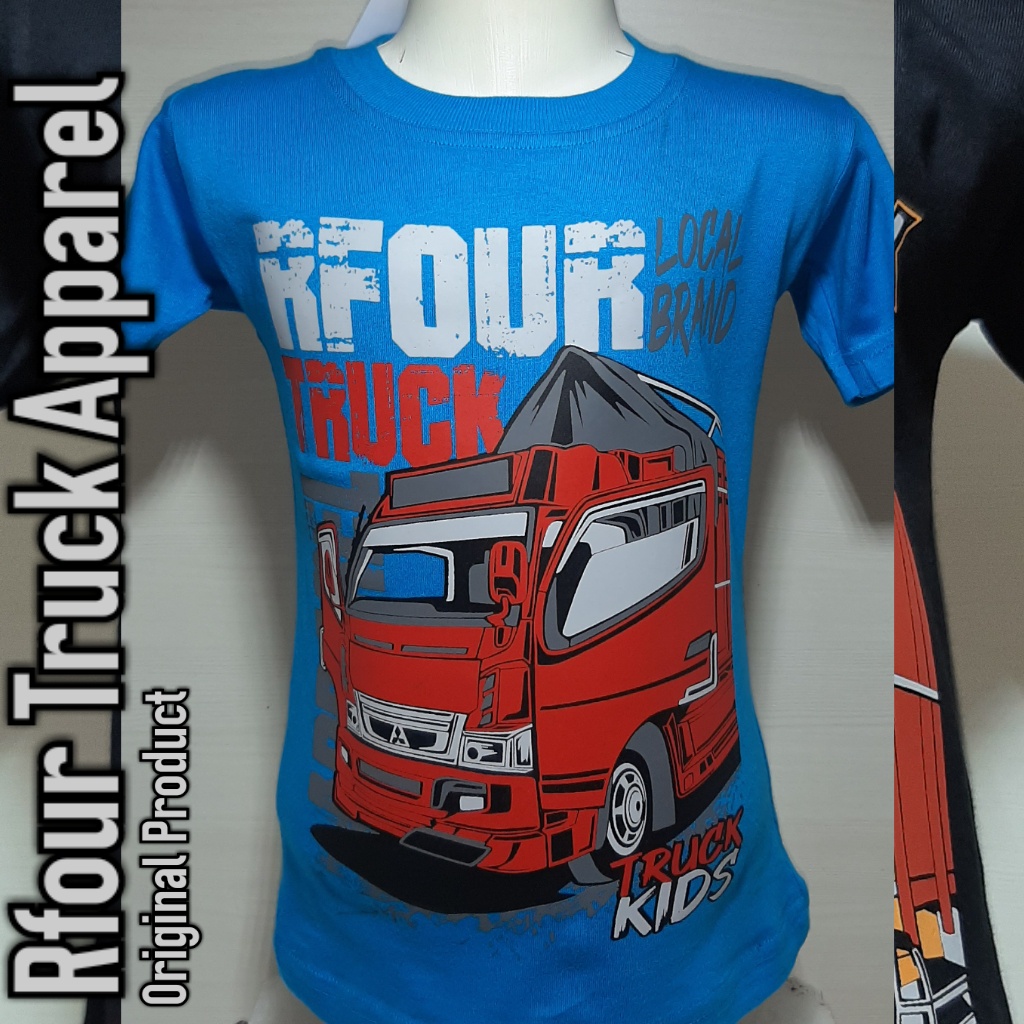 PROMO/OBRAL KILAT/Baju kaos truck anak Kaos truck oleng Kaos truck mania Kaos truck cotton sablon plastisol Kaos truk warna pink terbaru kaos truk oleng anak kaos rfour original