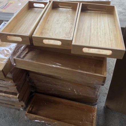 Nampan Baki Tatakan Piring Gelas Wooden Tray Nampan Kayu Pinus