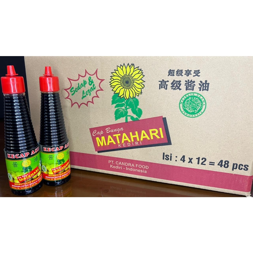 

CFP025 KECAP ASIN 135ML CAP BUNGA MATAHARI (4 DZN = 48 PCS)