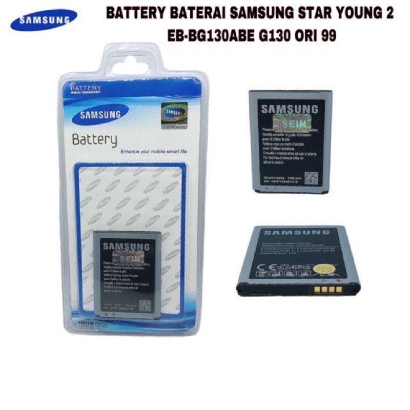 BATERAI BATTERY BATRAI SAMSUNG GALAXY YOUNG 2 G130 EB-BG130ABE ORIGINAL