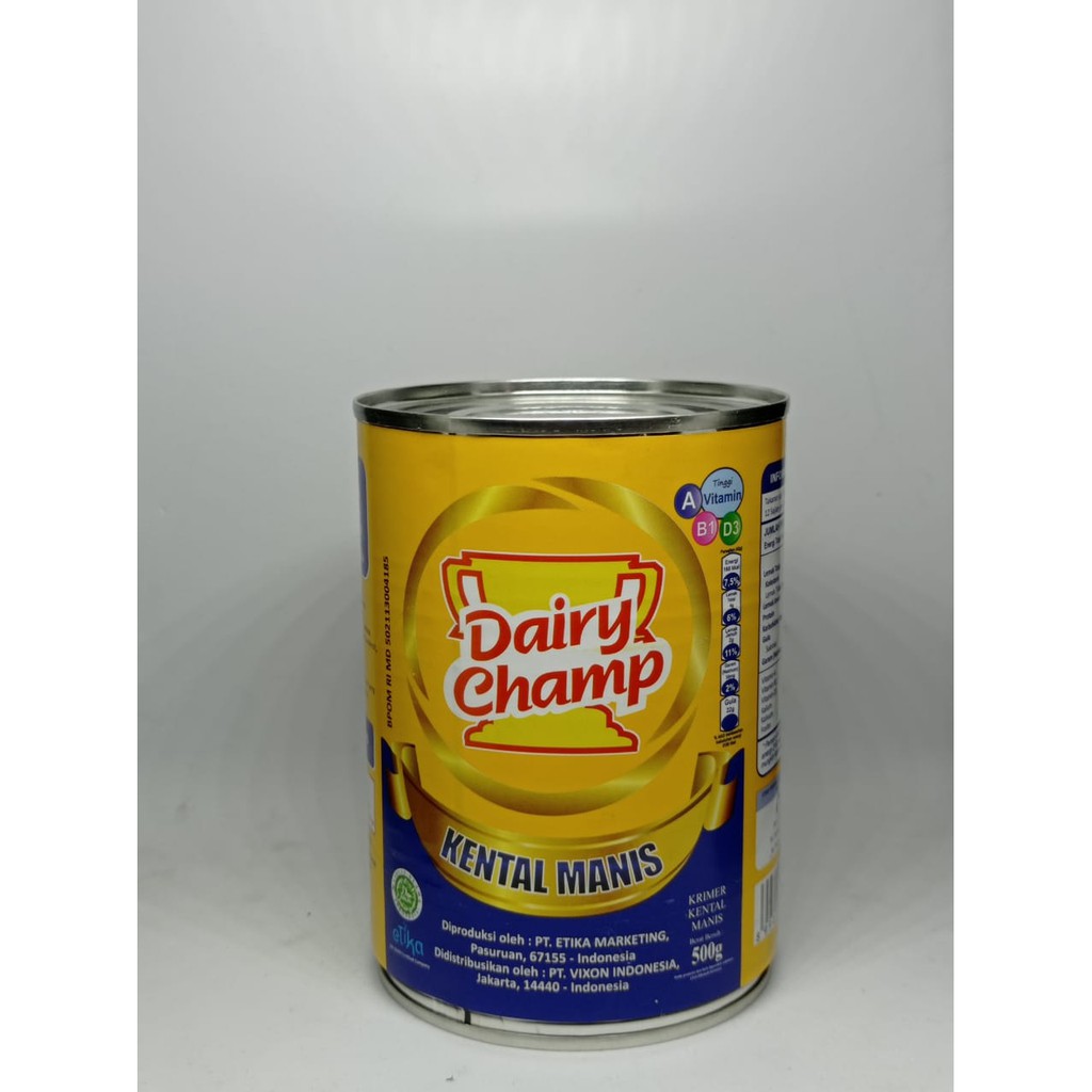 

Susu Kental manis Dairy Champ / Susu kaleng Milk 500 gr Gram