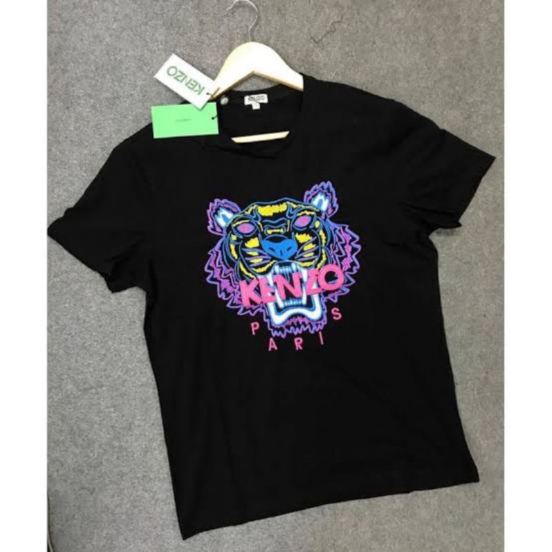 BAJU KAOS KENZO BLACK BLUE PINK ORIGINAL QUALITY IMPORT .