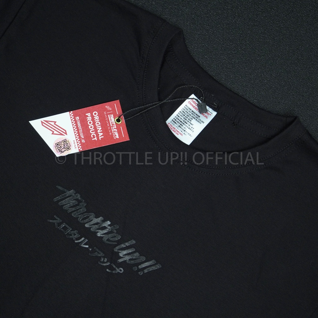 kaos &quot;SMPLYCTY of 22&quot; T-Shirt Black on Black - THROTTLE UP!!