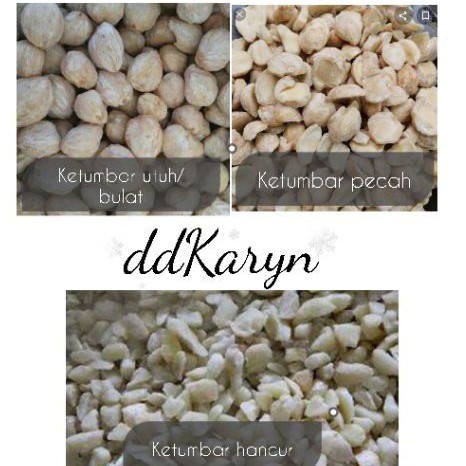 

500gr Biji kemiri utuh/pecah/hancur