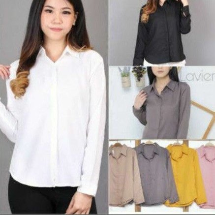 KEMEJA PUTIH PANJANG PENDEK KERJA KANTOR SERAGAM BAJU hem CELANA KAOS