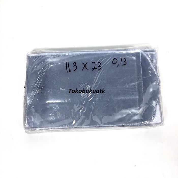 

Plastik dokumen, plastik ukuran 11,3 cm X 23 cm per 10 lembar