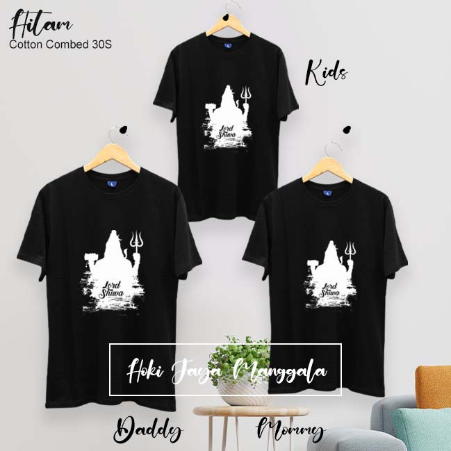Kaos Baju Hindu Deva Shiwa Lord Siwa Mahadewa Custom UNISEX