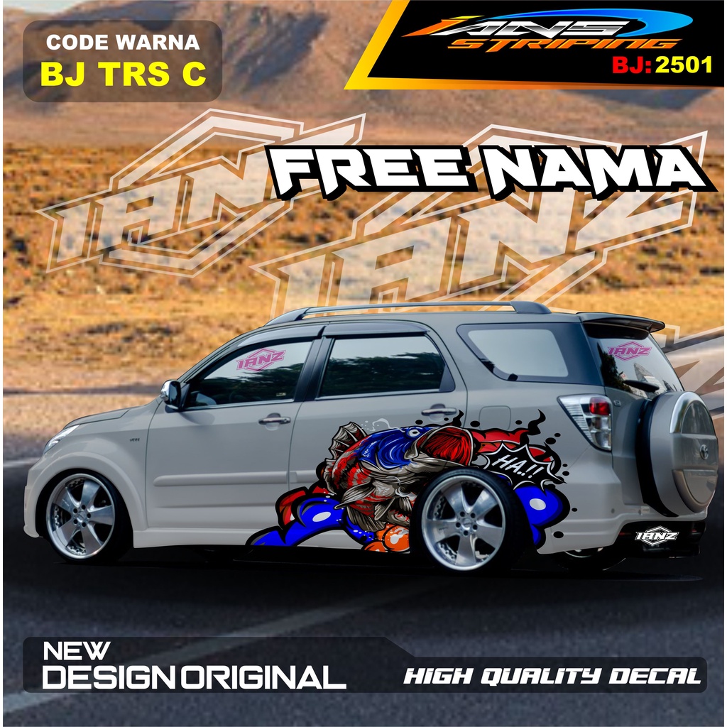 STICKER MOBIL TERIOS   / STIKER MOBIL GRAND LIVINA / VARIASI STIKER MOBIL AVANZA / STIKER MOBIL XENIA / STIKER MOBIL