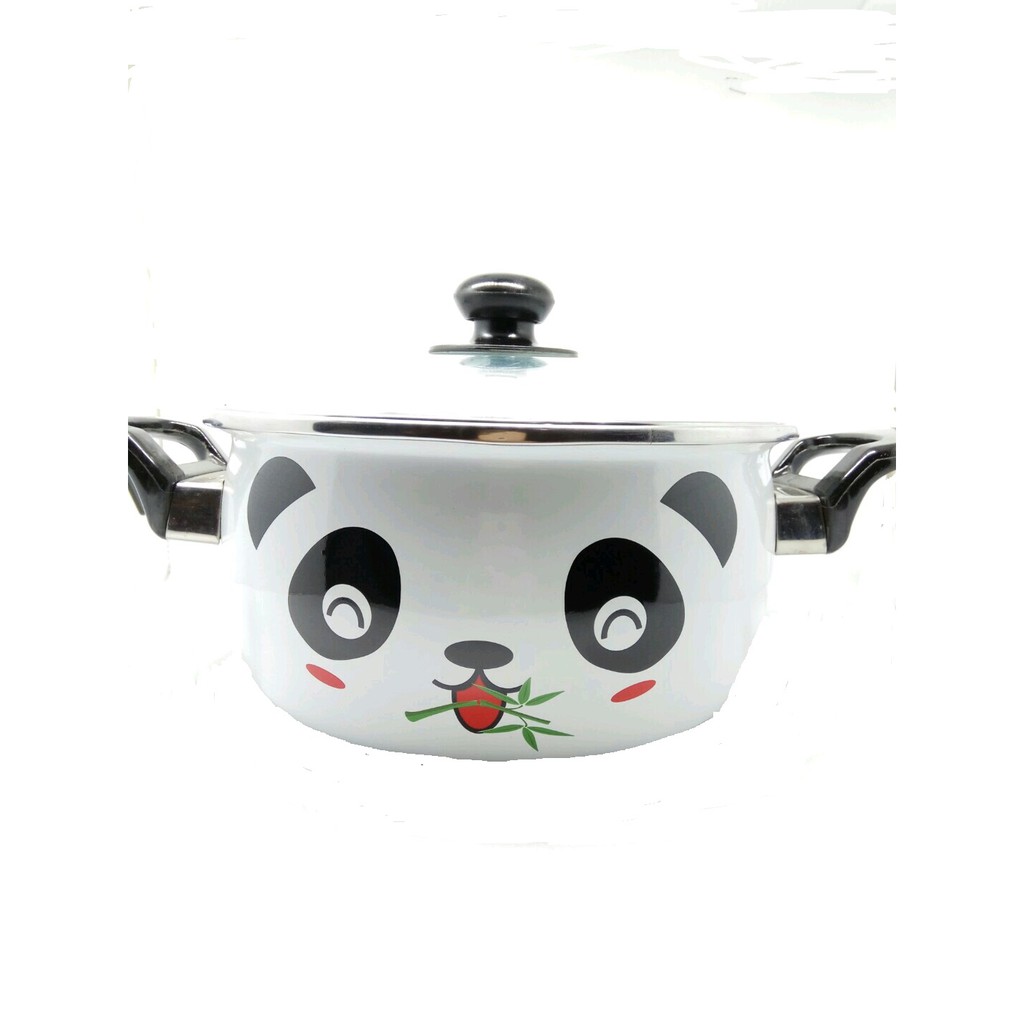 Maspion Hello Panda Panci Enamel 22 cm