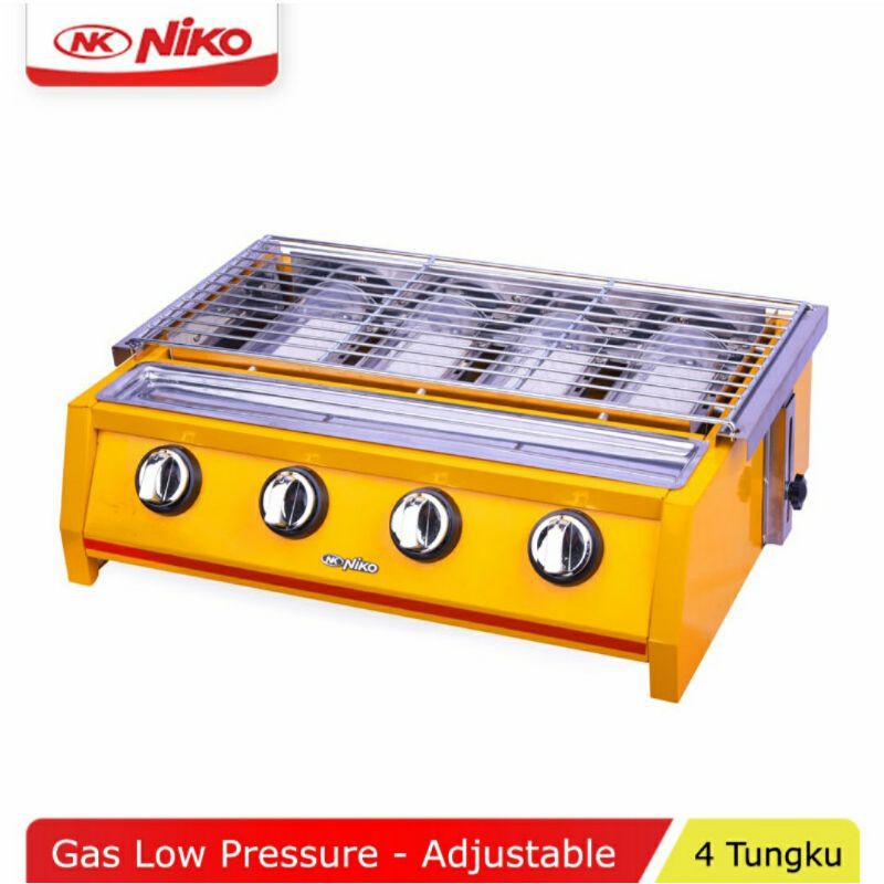 Kompor Sosis 4 Tungku Niko Low Pressure Niko Grill Stove Kompor Panggang Kompor Sosis Niko 4 Tungku