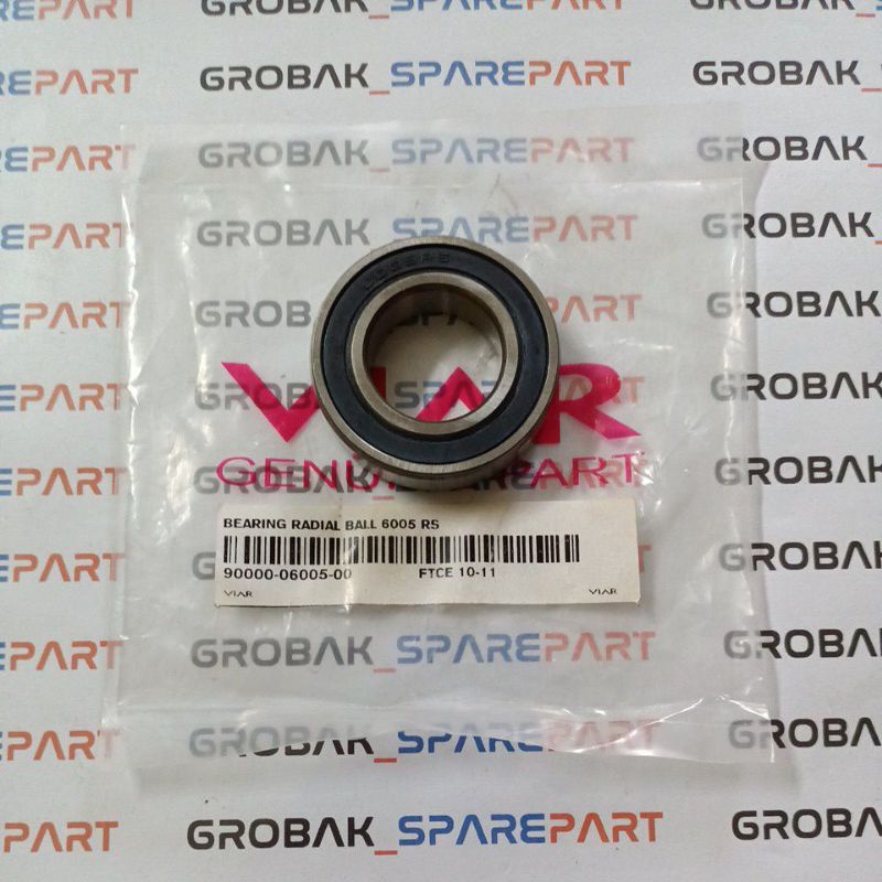 Bearing 6005 2RS, Laher Laker Tromol BELAKANG (1 Biji) Viar Cross X 250SE, Original