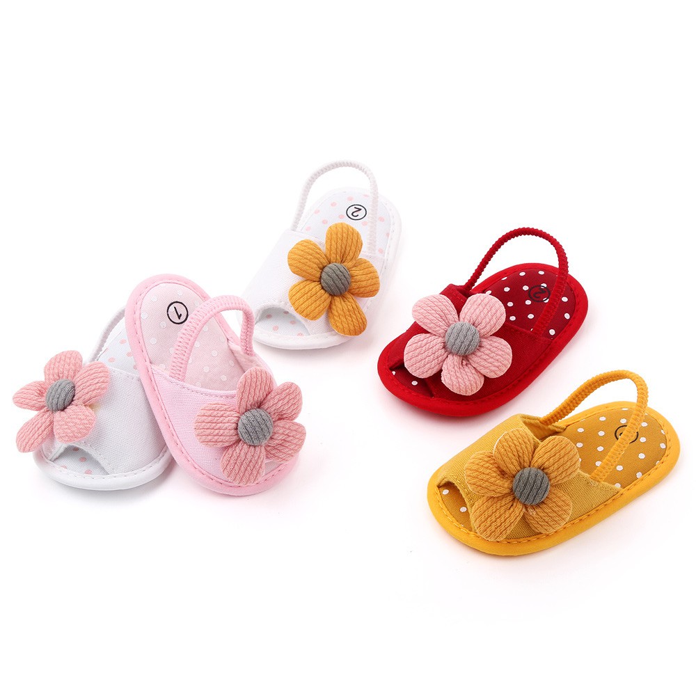 babyfit prewalker anak sandal KNITTY FLOWER sandal anak bayi dengan tali belakang karet mb-0717r