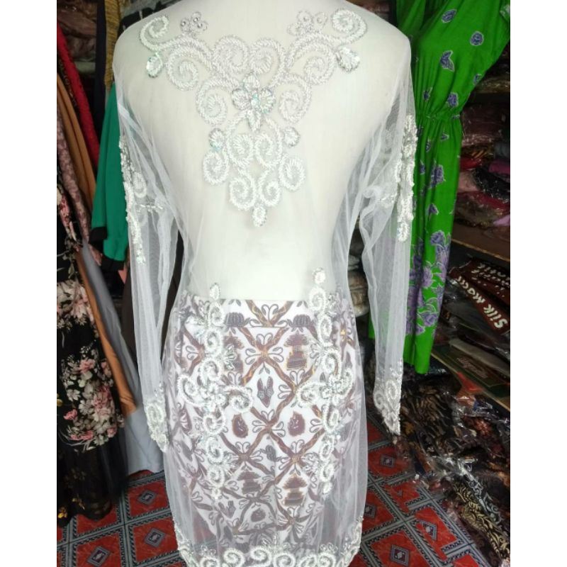 kebaya akad ijab nikahan mewah full payet