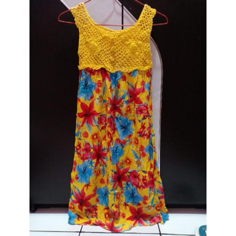 daster rajut bali rok pantai