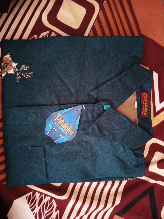 Kemeja Batik Pria Semi Sutra Sanwoz Puring Istimewa