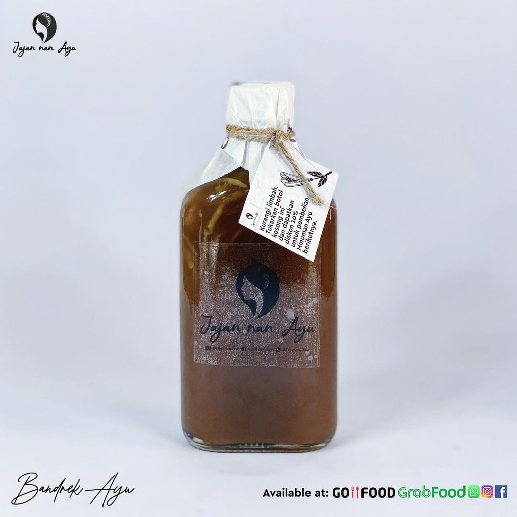 

Bandrek Ayu 250ml (Botol Kaca dan tas Spunbound REUSABLE)