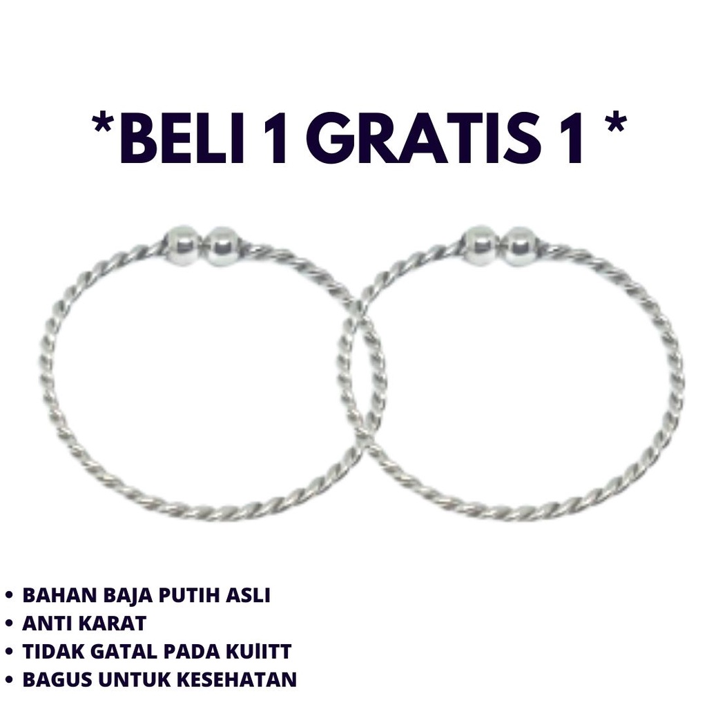 GELANG BAYI. GELANG  BAJA PUTIH ANTI KARAT SELAMANYA