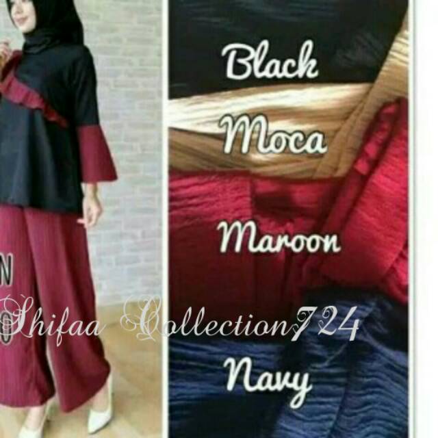 Celana Kulot Panjang - Babat Alvaro/Jagung (BB 40-65 Kg)-1