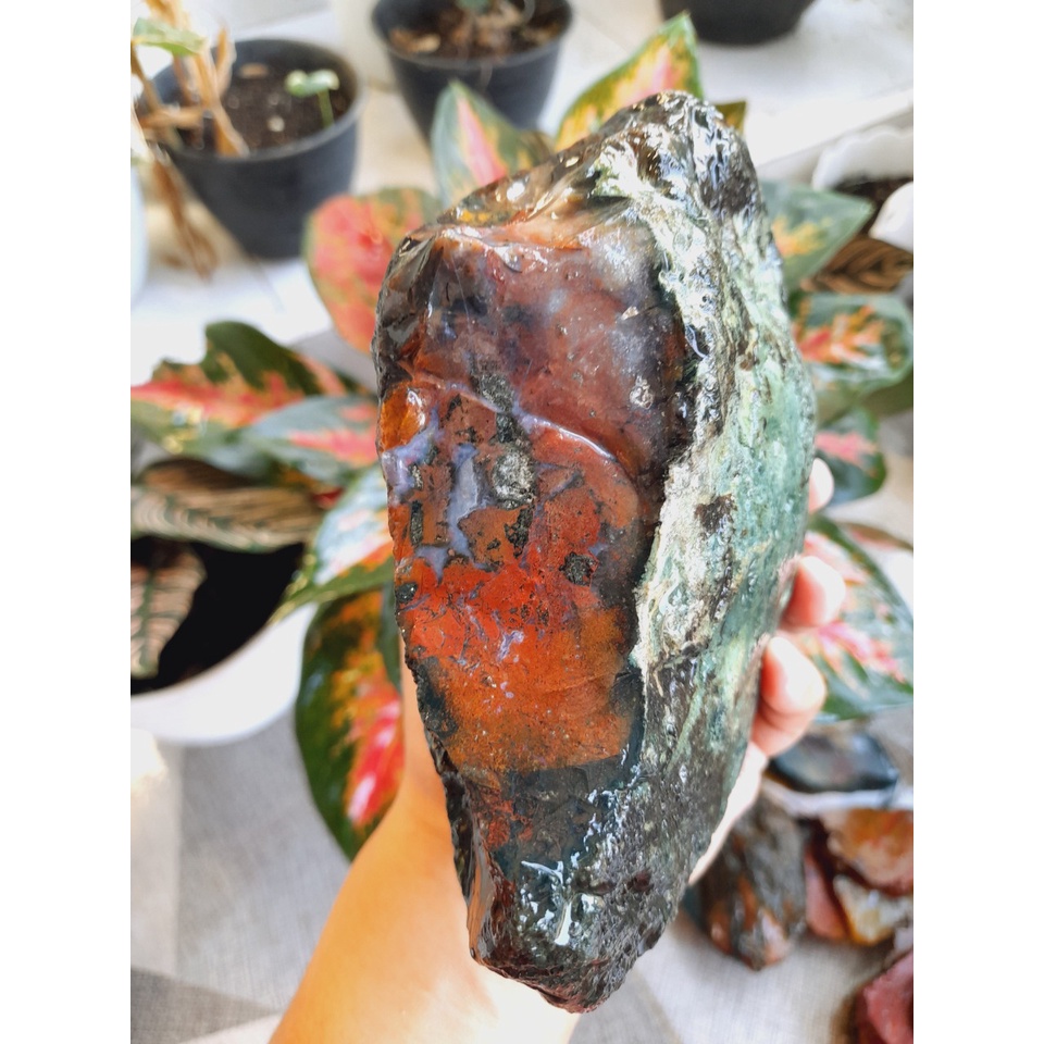 BAHAN BATU AKIK JASPER KLAWING H43