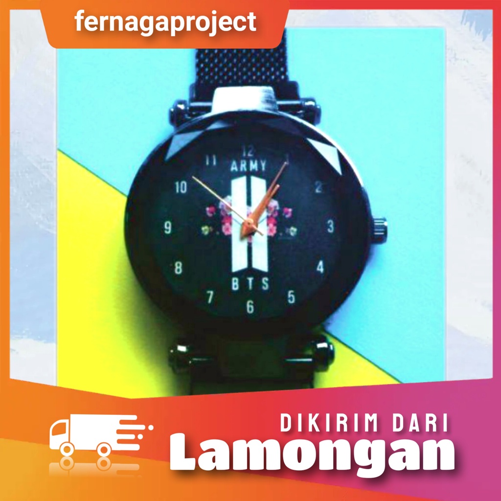 Jam Tangan BTS Murah Anti Air Strap Magnet