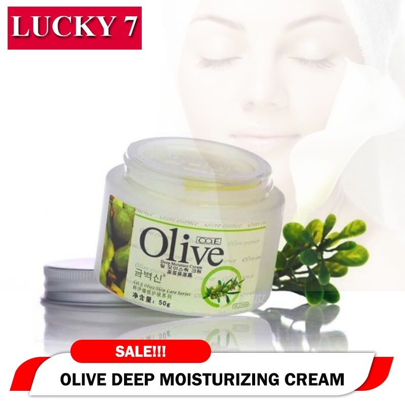 OLIVE KRIM SIANG MALAM TERBUAT DARI MINYAK ZAITUN MELEMBABKAN KULIT &amp; MENCERAHKAN KULIT WAJAH