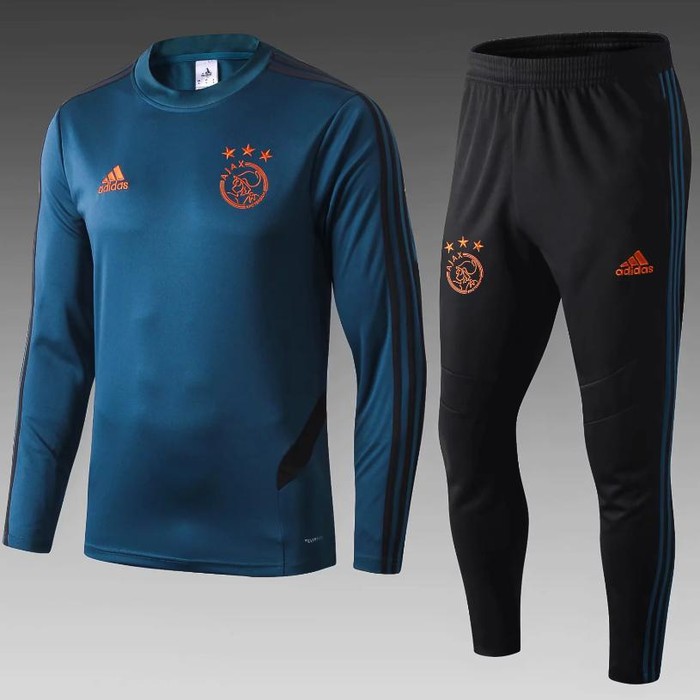 Terlaris Jaket Bola Sweater Midlayer Tracksuit Training Ajax Away 19/20 Grade O |