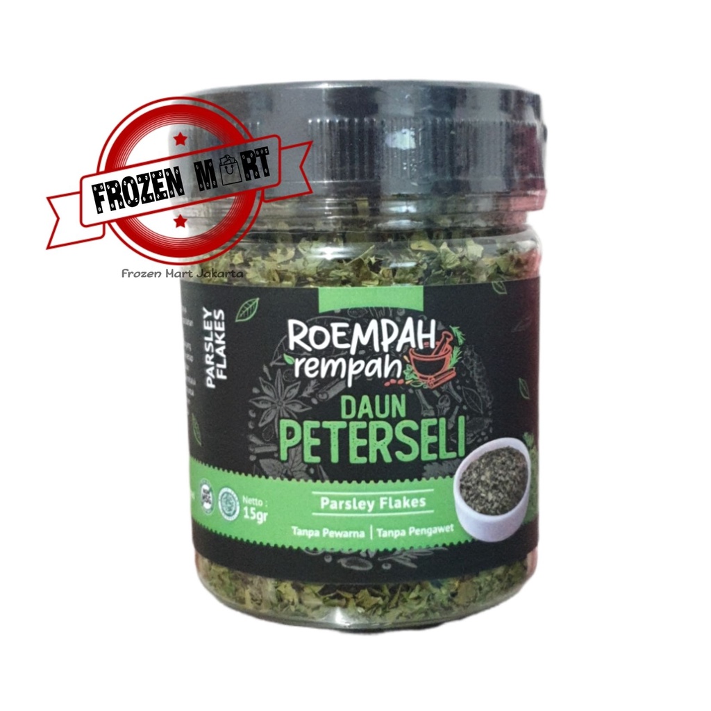 ROEMPAH REMPAH Daun Peterseli / Daun Parsley / Parsley Flakes 15Gr