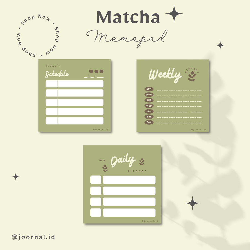 

Memopad Murah || Aesthetic Memopad || Matcha color series