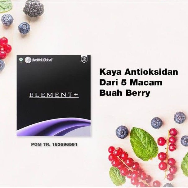 ANTIOKSIDAN SUPPLEMENT ELEMENT PLUS ELEMENT+ BERRY ANTIOKSIDAN ANTIOXIDANT LWG