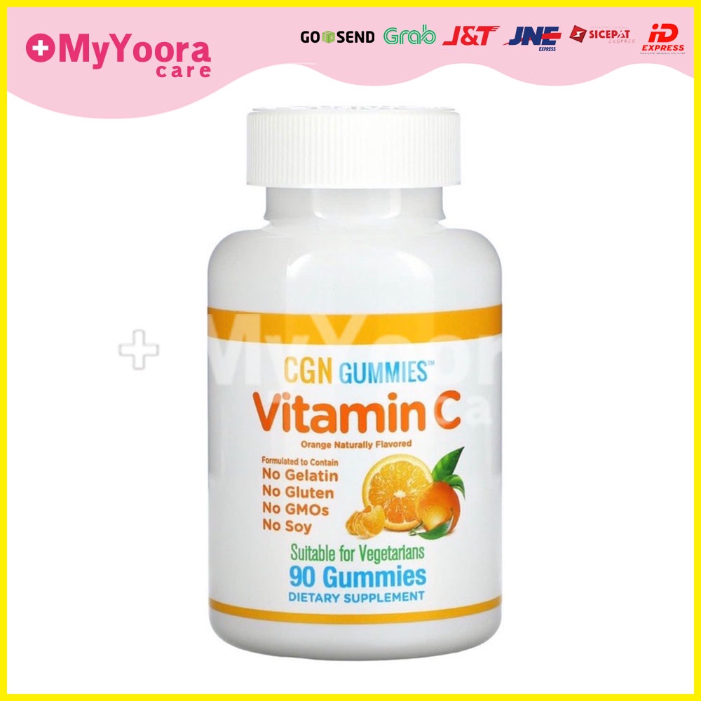 MyYooraCare California Gold Nutrition CGN Vitamin C Gummies Orange Flavor 90 Gummies