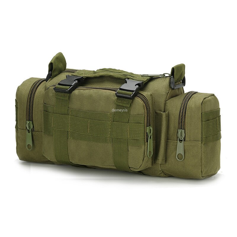 （Ready Jakarta）600D Waterproof Nylon Tactical Bag Outdoor Hunting Sports Waist Packs Molle Military Combat Sports Shoulder Bag Backpack Ransel tahan air